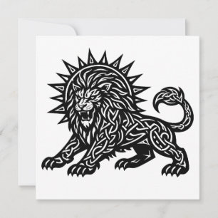 Invitación Leo Zodiaco Sol‑Melena León   BurnsInHell