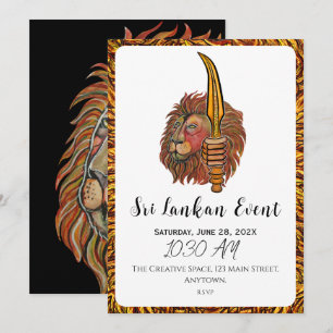 Invitación León artístico de Sri Lanka