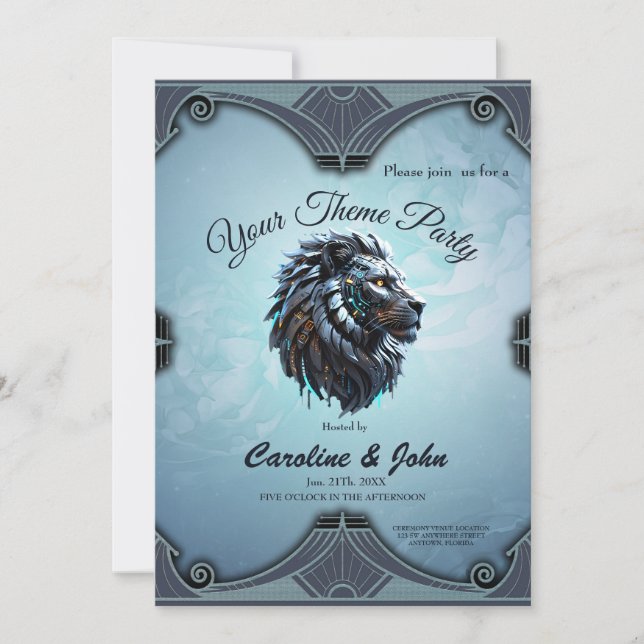 Invitación León cibernético La fusión del poder y la tecnolog (Anverso)