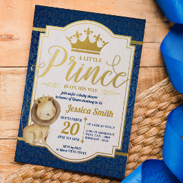 Invitación Leon Royal Prince Baby Shower
