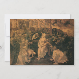 Invitación Leonardo da Vinci La Adoración del Magi