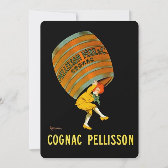 Invitación Leonetto Cappiello Cognac Pelisson Publicidad (Anverso)