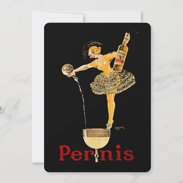 Invitación Leonetto Cappiello Pernis Poster de Publicidad del (Anverso)