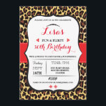 Invitación Leopard 30th 40th 50th 60th Birthday party Invite<br><div class="desc">fiesta de diseño leopardo invitar . Perfecto para cualquier edad. SIMPLEMENTE CAMBIE EL TEXTO PARA QUE SE ADAPTE A SU FIESTA. Se incluye copia de seguridad</div>
