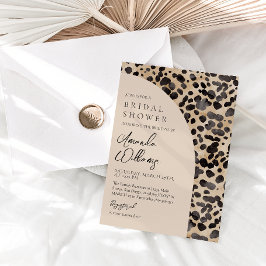 Invitación Leopard Animal Print Modern Bridal Shower