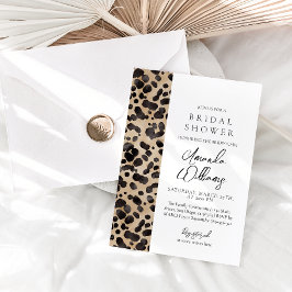 Invitación Leopard Animal Print Modern Bridal Shower