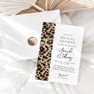 Invitación Leopard Animal Print Modern Bridal Shower
