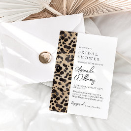 Invitación Leopard Animal Print Modern Bridal Shower