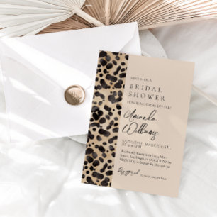 Invitación Leopard Animal Print Modern Bridal Shower