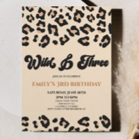 Leopard Cheetah Wild & Three Birthday Fiesta