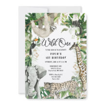 Leopard Little Wild One Safari Primer cumpleaños