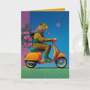 Invitación Leopard on Wheels: Un paseo elegante,