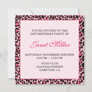 Invitación Leopardo