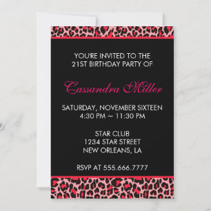 Invitación Leopardo