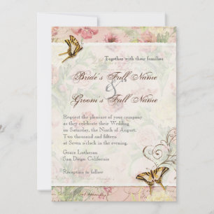 Invitación Les Fleurs Peony Rosa Tulip Floral Flowers Boda