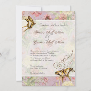 Invitación Les Fleurs Peony Rosa Tulip Floral Flowers Boda