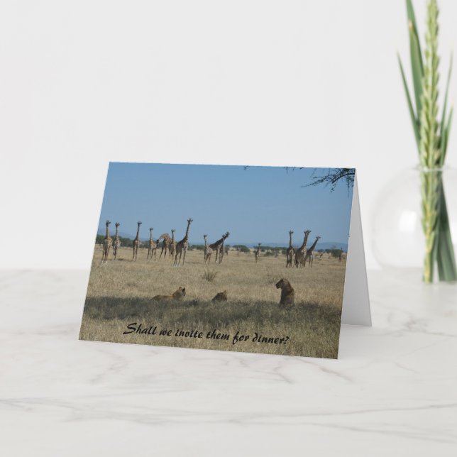 Invitación Les invitaremos para la cena (Anverso)