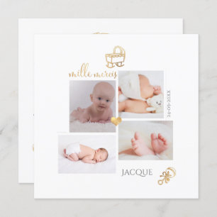Invitación Les Jouets D'or Remerciement Llenet