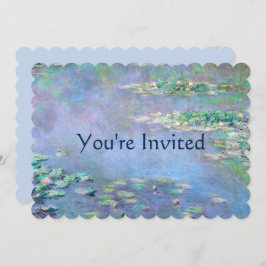 Invitación Les Nympheas Water Lilies Monet Bella Artes Boda