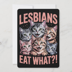 Invitación Lesbianas comen lo gracioso que es el orgullo LGBT