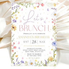 Invitación Let’s Brunch Invitation Template, Wildflower Birth