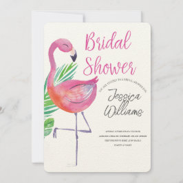 Invitación Let’s Flamingle! Tropical Bridal Shower Bash