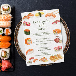 Invitación Let’s sushi and party!