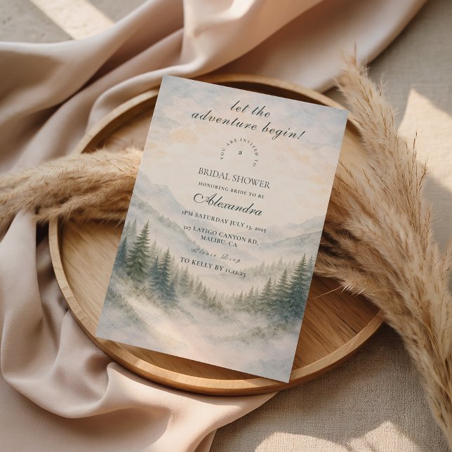 Invitación Let The Adventure Begin Bridal Shower (Subido por el creador)