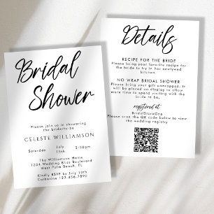 Invitación Letra a Mano Moderno Minimalista Despedida de Solt