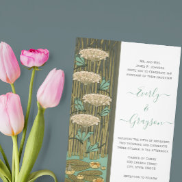 Invitación Letra Art Nouveau Dragonfly oscura RGB HexCode 4C5