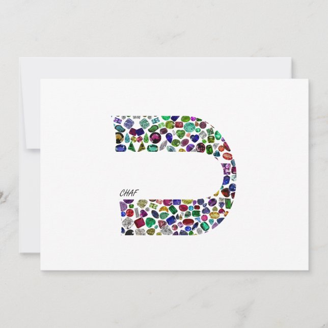 Invitación Letra 'CHAF' (Anverso)