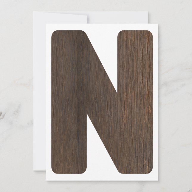 Invitación Letra de la bandera n de primer cumpleaños de la a (Anverso)