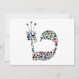 Invitación Letra hebrea 'TET'