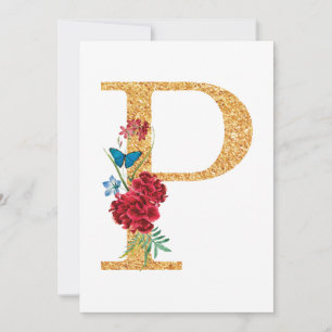 Invitación Letra p