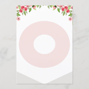 Invitación Letra pancarta de bosque de primer cumpleaños de a