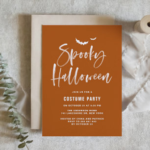 Invitación Letras de broche de broche de Halloween para Naran
