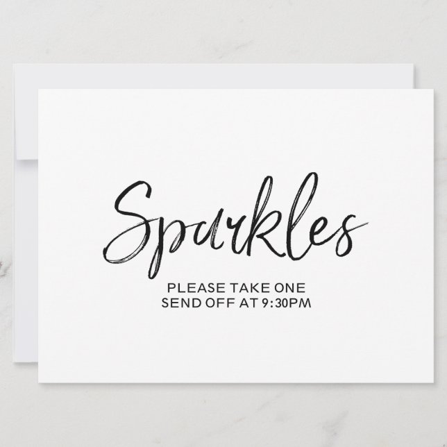Invitación Letrero con Letra a Mano con Estilo para Despedida (Anverso)