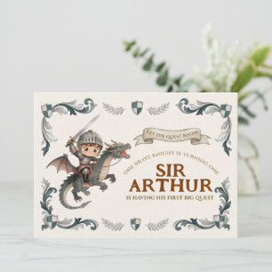 Invitación Letrero de bienvenida para el primer cumpleaños de