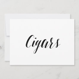 Invitación Letrero de Boda al Estilo Caligráfico "Cigarrillos