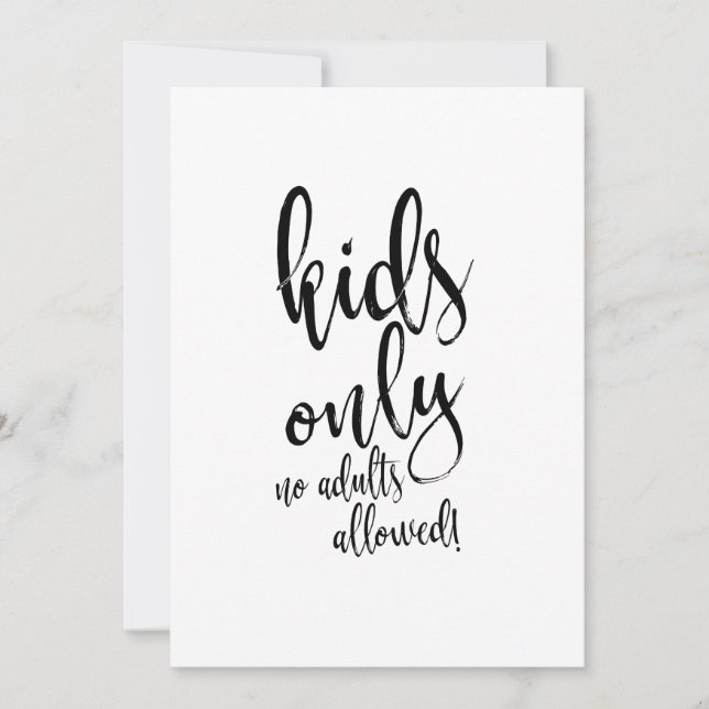 Invitación Letrero de boda asequible con caligrafía para mesa (Anverso)