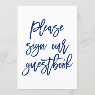 Invitación Letrero de Boda Chic Letra a Mano Nuestro Libro de