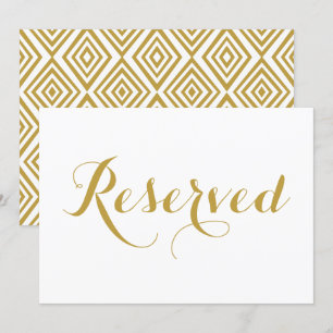 Invitación Letrero de boda reservada con caligrafía moderna d