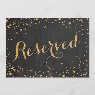 Invitación Letrero de Boda Reservado,