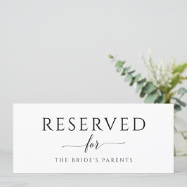 Invitación Letrero De Boda Reservado Colgante Con Caligrafía