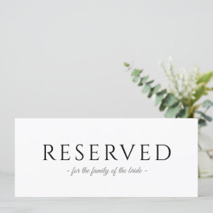 Invitación Letrero De Boda Tipografía Simple Reservado Colgan