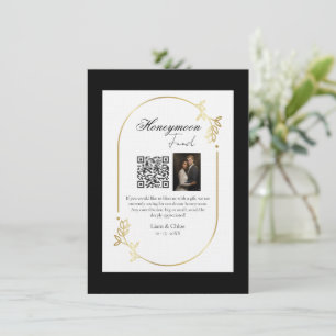 Invitación Letrero de Código QR del Fondo de Luna de Miel Bod