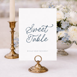 Invitación Letrero de Mesa Dulce de Boda