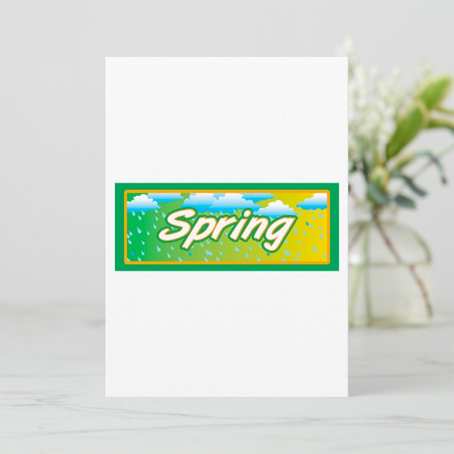Invitación Letrero de pancarta de primavera (Subido por el creador)