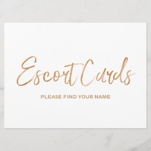 Invitación Letrero de "Tarjetas de acompañante" de boda   Ros