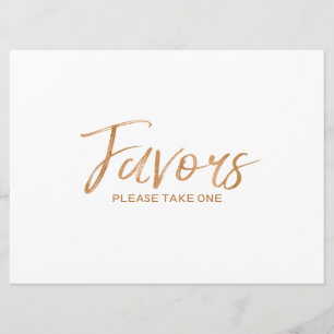 Invitación Letrero dorado con letras elegantes personalizado 